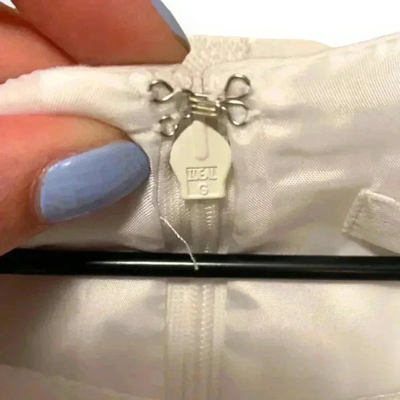 Calvin Klein Colorblock Size 8 Knee Length Black Leather Belted Casual Dress - Picture 8 of 16